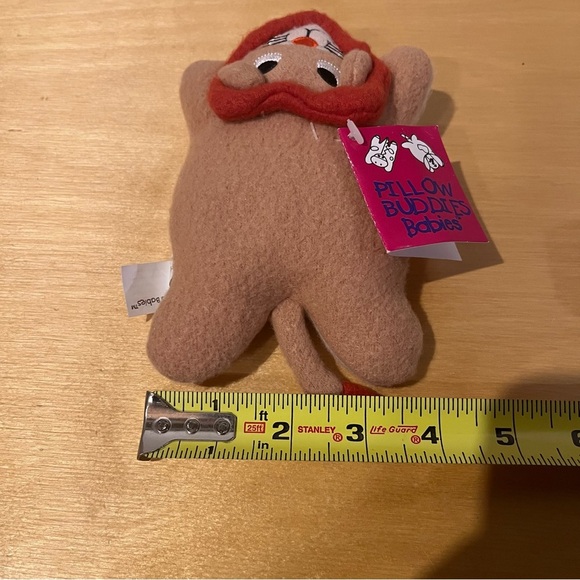 Vtg Crown Crafts Pillow Buddies Babies 6" Rorie Lion Plush 1997 Beanie - Picture 7 of 7
